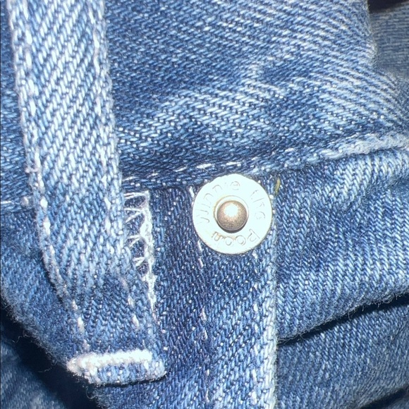 Vintage Disney Denim Shorts with Embroidered Pooh and Piglet - Picture 7 of 13